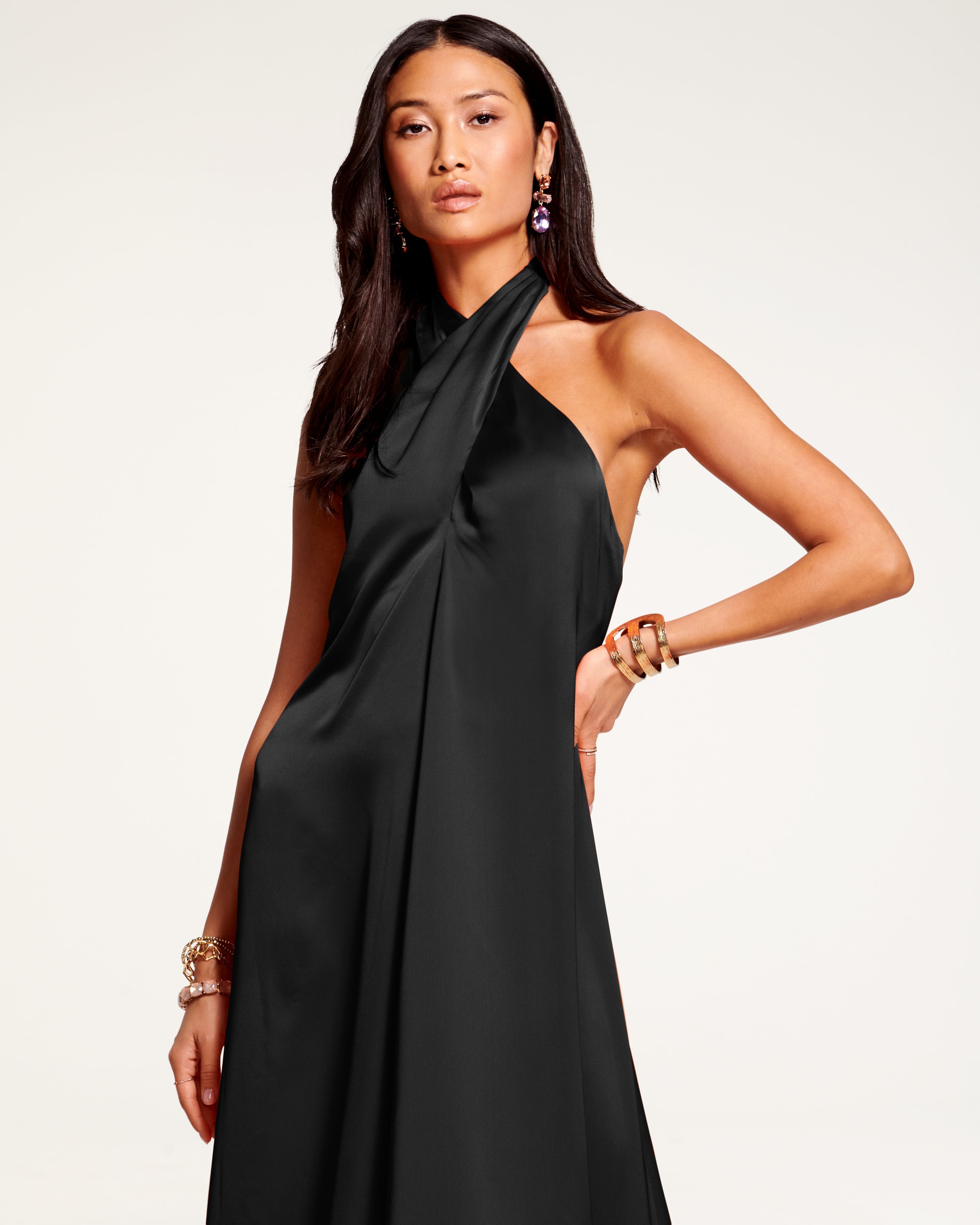 Carey Halter Gown in black | Ramy Brook