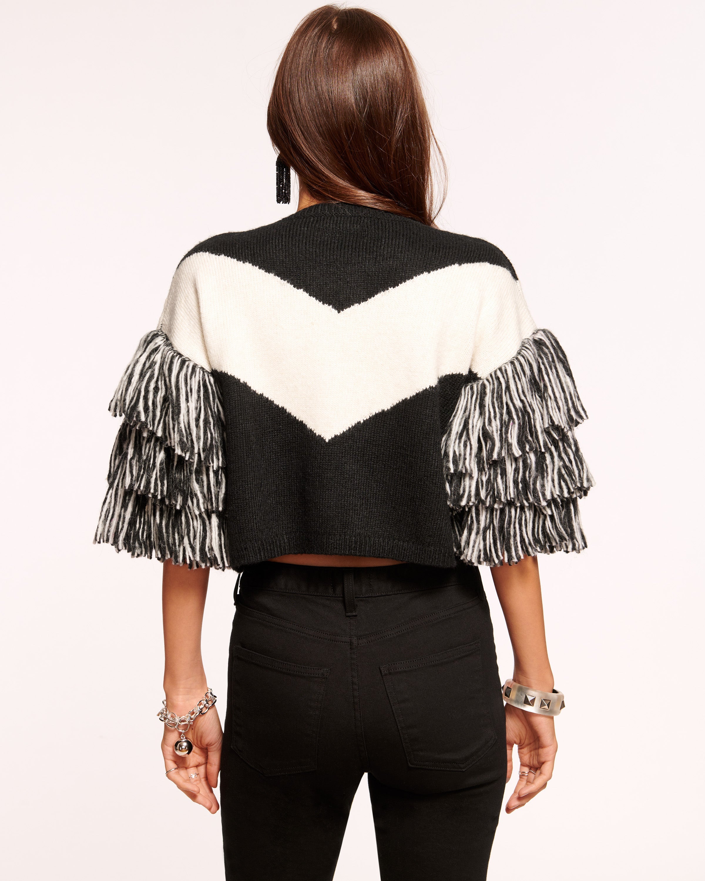 Gia Fringe Cardigan | Ramy Brook