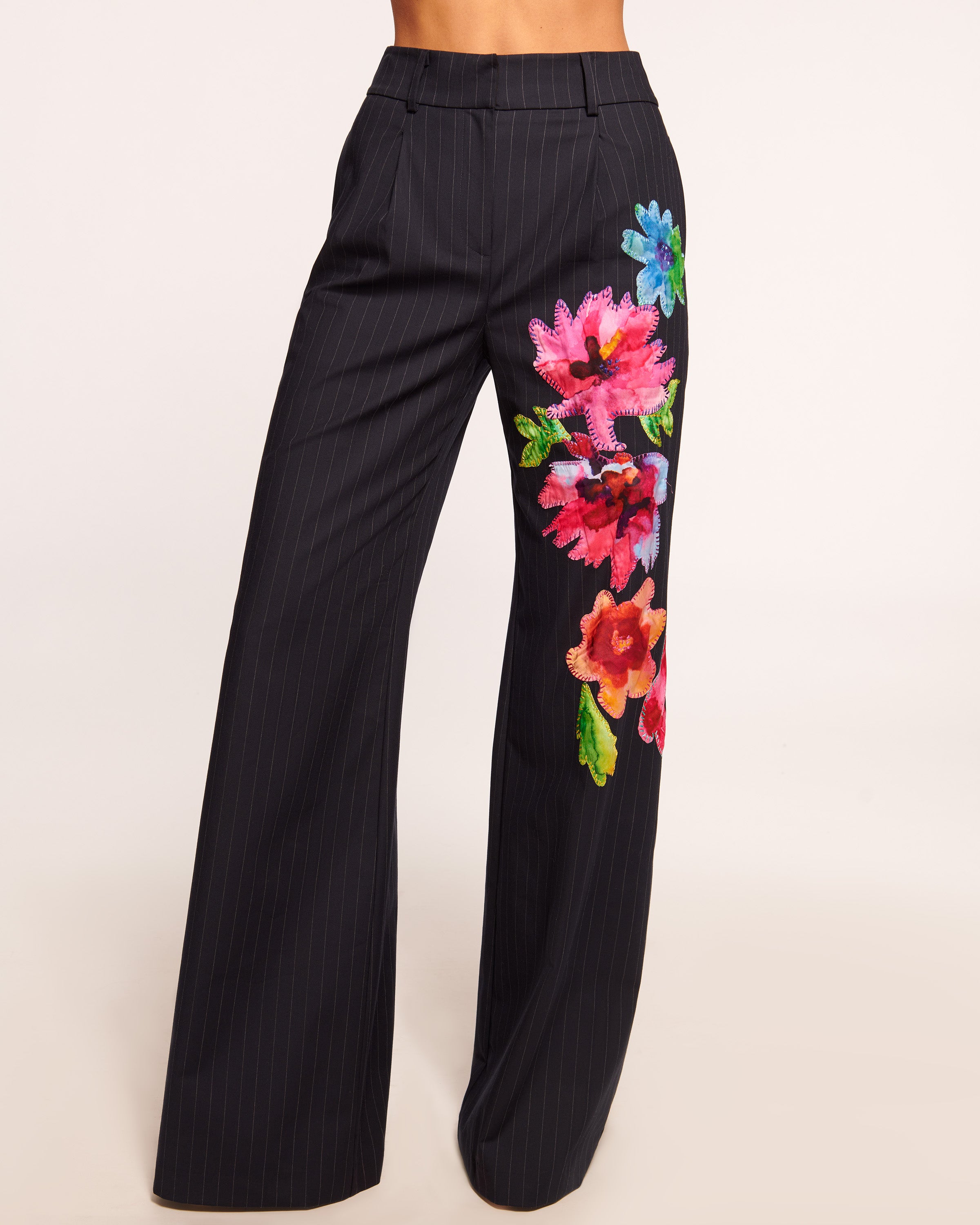 Ryleigh Embellished Wide Leg Trouser | Ramy Brook