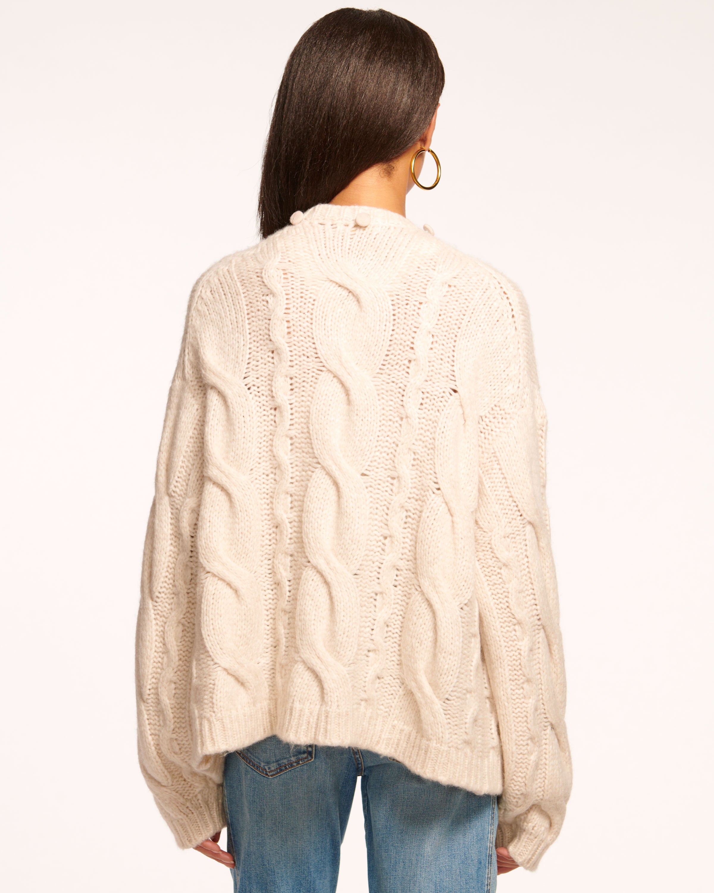 Oatmeal cardigan sweater best sale